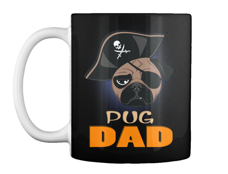 Funny Pug Dad Pirate Hat