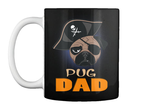Funny Pug Dad Pirate Hat