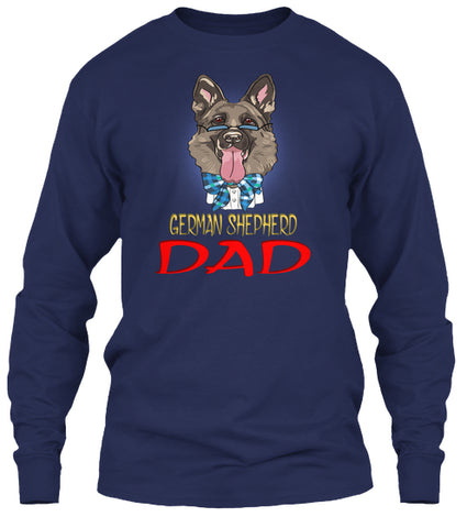 Funny Hipster Dog German Shepherd Dad