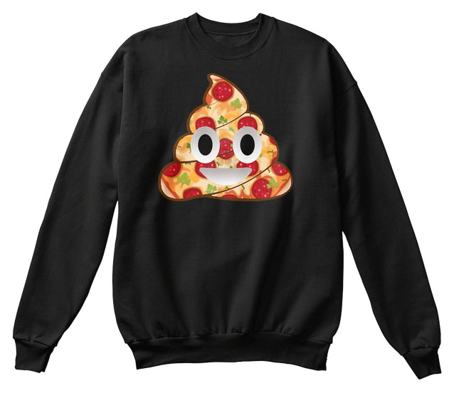 Pizza Emoji poop Smile T Shirt