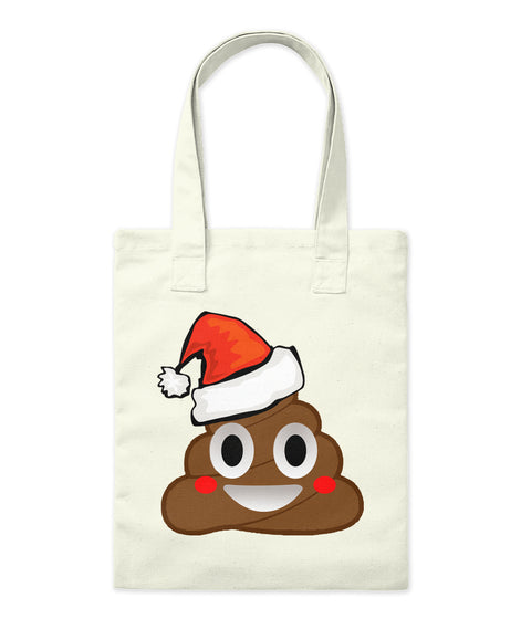 Funny Emoji Santa Hat Christmas Poop Shirt
