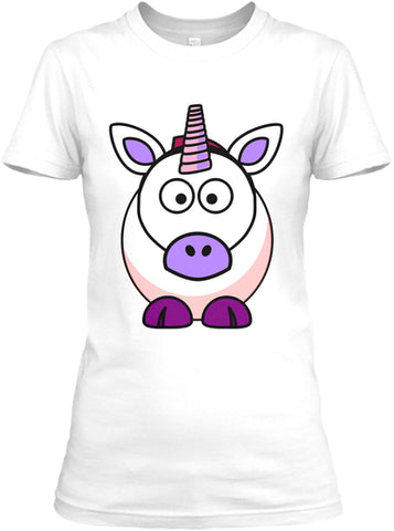 Cute Funny Stylized Cartoon Unicorn