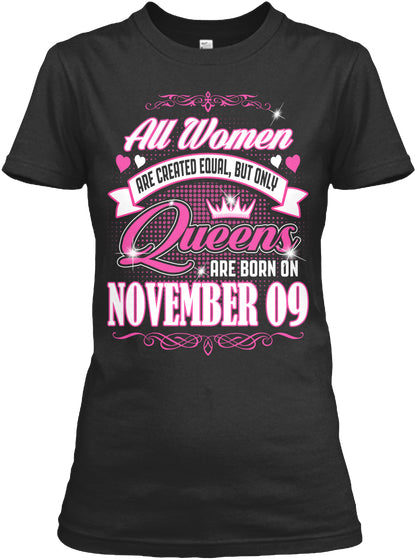 Queens Are Born On November 09 Birthday