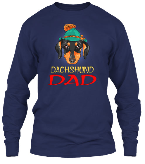 Funny Hipster Dog Dachshund Dad