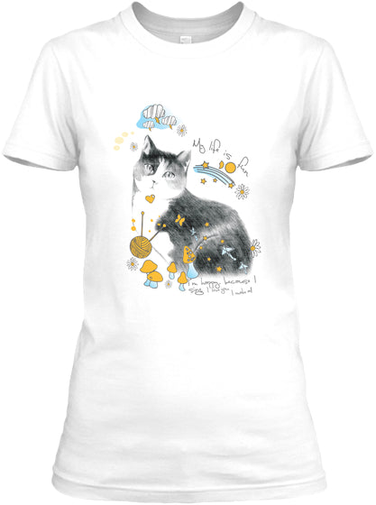 Cat funny T-shirt for girl RELAUNCH