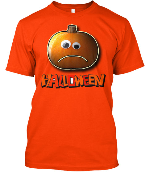 Halloween Sad Pumpkin T shirt