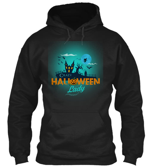 CRAZY HALLOWEEN LADY tshirt