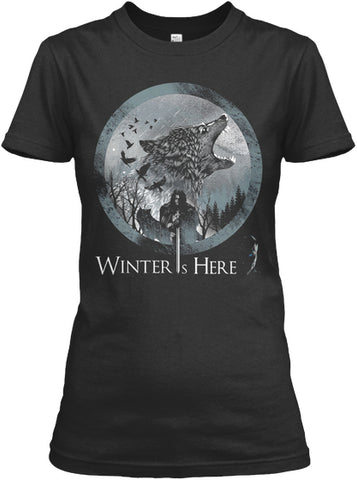 Game Of Thron - Winter Is Here Wolf Shir