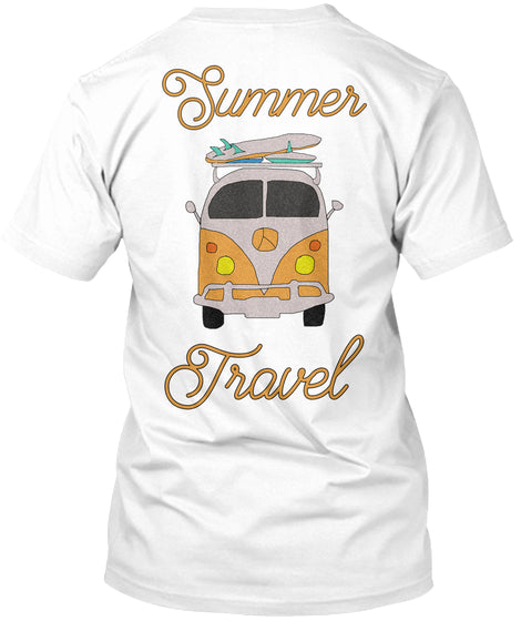 Summer Travel Bus T SHIRT Custom Ultra Cotton