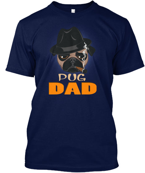 Funny Pug Dad With Cigar