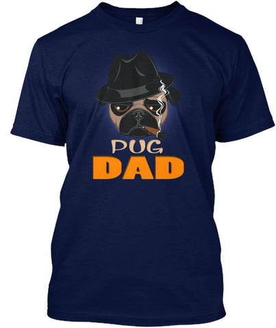 Funny Pug Dad With Cigar