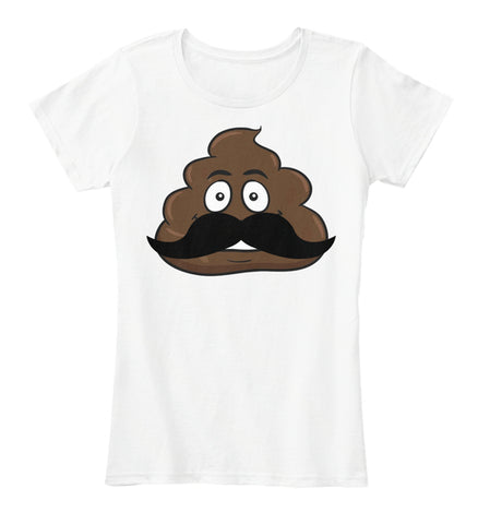 Handlebar Mustache Hipster Poop Emoji