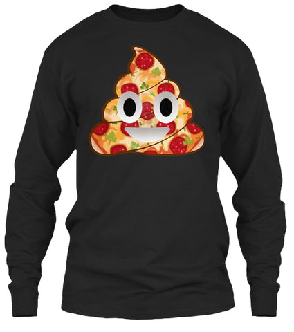 Pizza Emoji poop Smile T Shirt