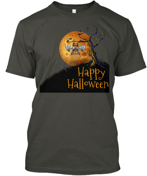 Top New Best Selling - HAPPY HALLOWEEN - BAT BELOW BOUGH - HALLOWEEN T SHIRTS