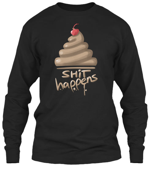 Shit Happens Funy Poop Emoji