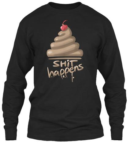 Shit Happens Funy Poop Emoji