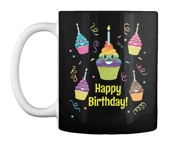 Poop Emoji It's My Birthday Cupcake