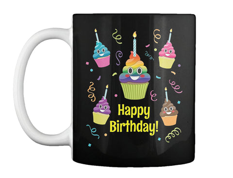 Poop Emoji It's My Birthday Cupcake