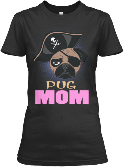 Funny Pug Mom Pirate Hat