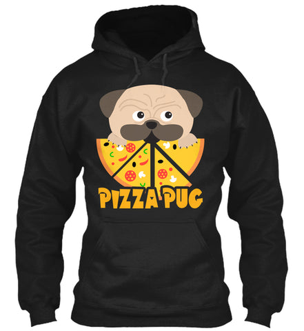 Funny Pet Tees Pizza Pug T Shirt
