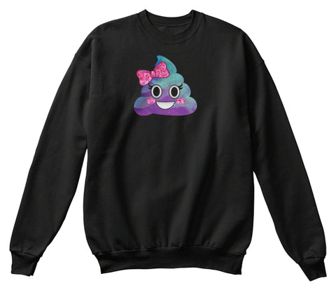 Cute Emoji Poop Pink Bow Blue Galaxy Spa