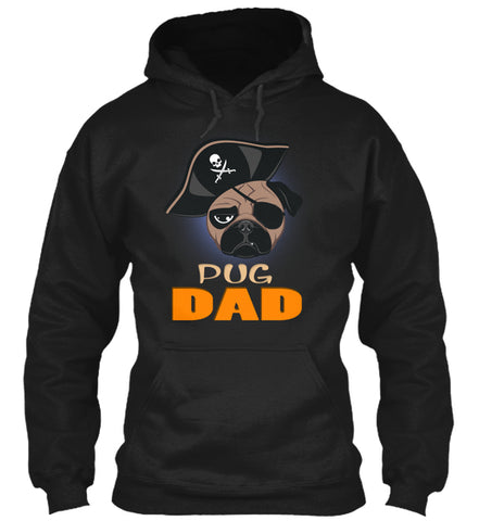 Funny Pug Dad Pirate Hat