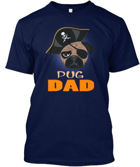 Funny Pug Dad Pirate Hat
