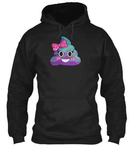 Cute Emoji Poop Pink Bow Blue Galaxy Spa