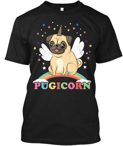 Funny Pet Tees Pugicorn T Shirt