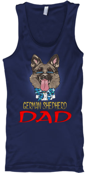 Funny Hipster Dog German Shepherd Dad