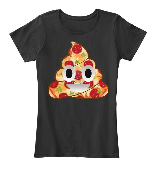 Pizza Emoji poop Smile T Shirt