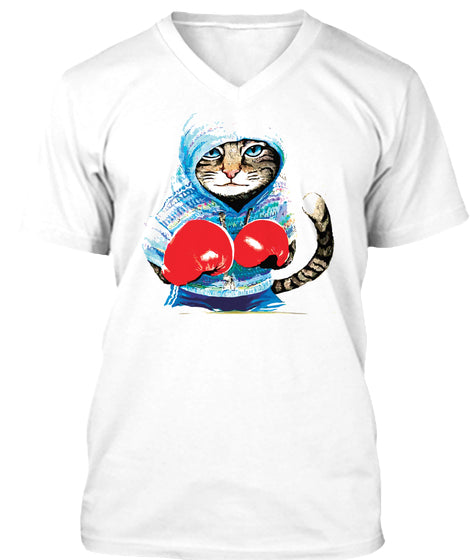 CAT BOXING T SHIRT