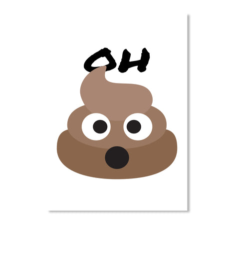 Oh Poo Emojii Funny Shirt
