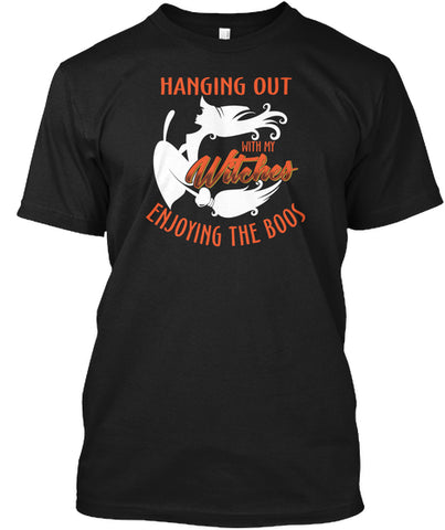 HANGING WITH MY WITCHES HALLOWEEN T-SHIRT