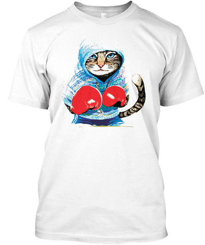 CAT BOXING T SHIRT