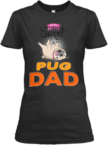 Card With Funny Pug Dad