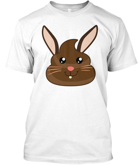 Funny Easter Bunny Poop Emoji T-shirts