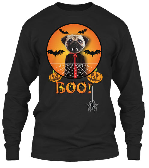Vampire Pug Boo  Halloween Unique Tee