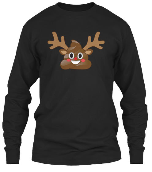 Christmas Emoji Poop Reindeer Funny