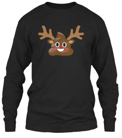 Christmas Emoji Poop Reindeer Funny