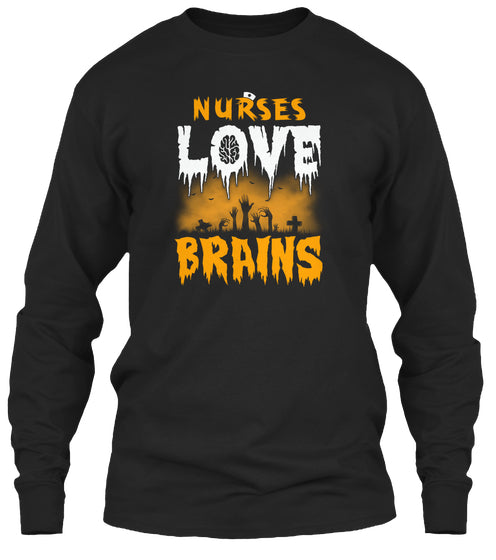 Nurses Love Brains Halloween Tank Top