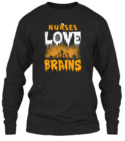 Nurses Love Brains Halloween Tank Top