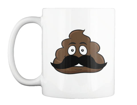 Handlebar Mustache Hipster Poop Emoji
