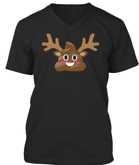 Christmas Emoji Poop Reindeer Funny