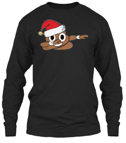Funny Santa Dabbing Poop Emoji