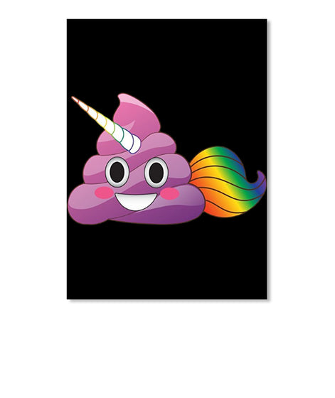 Unicorn Poop Emoji Cute Rainbow Tail