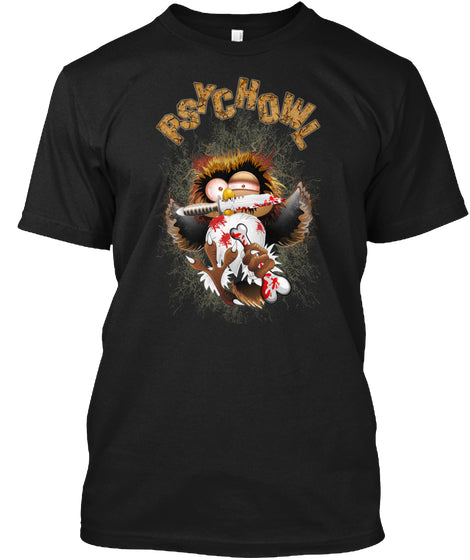 Psycho Owl Killer Cartoon funny mom shir