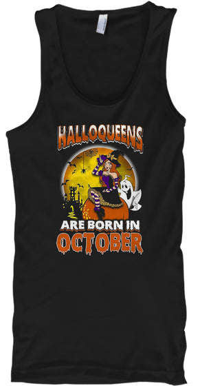 Halloqueens Are Born In October T Shirt-