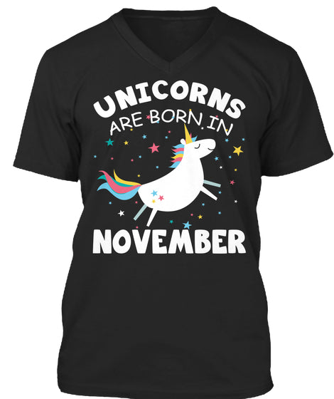 Unicorns are Born in November Birthday