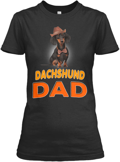 Funny Dog In Cap Breed Dachshund Dad